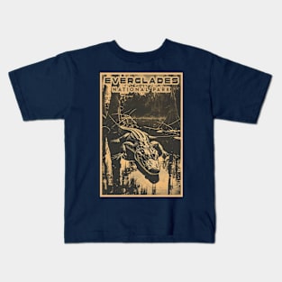 Everglades National Park Vintage Travel  Poster Kids T-Shirt